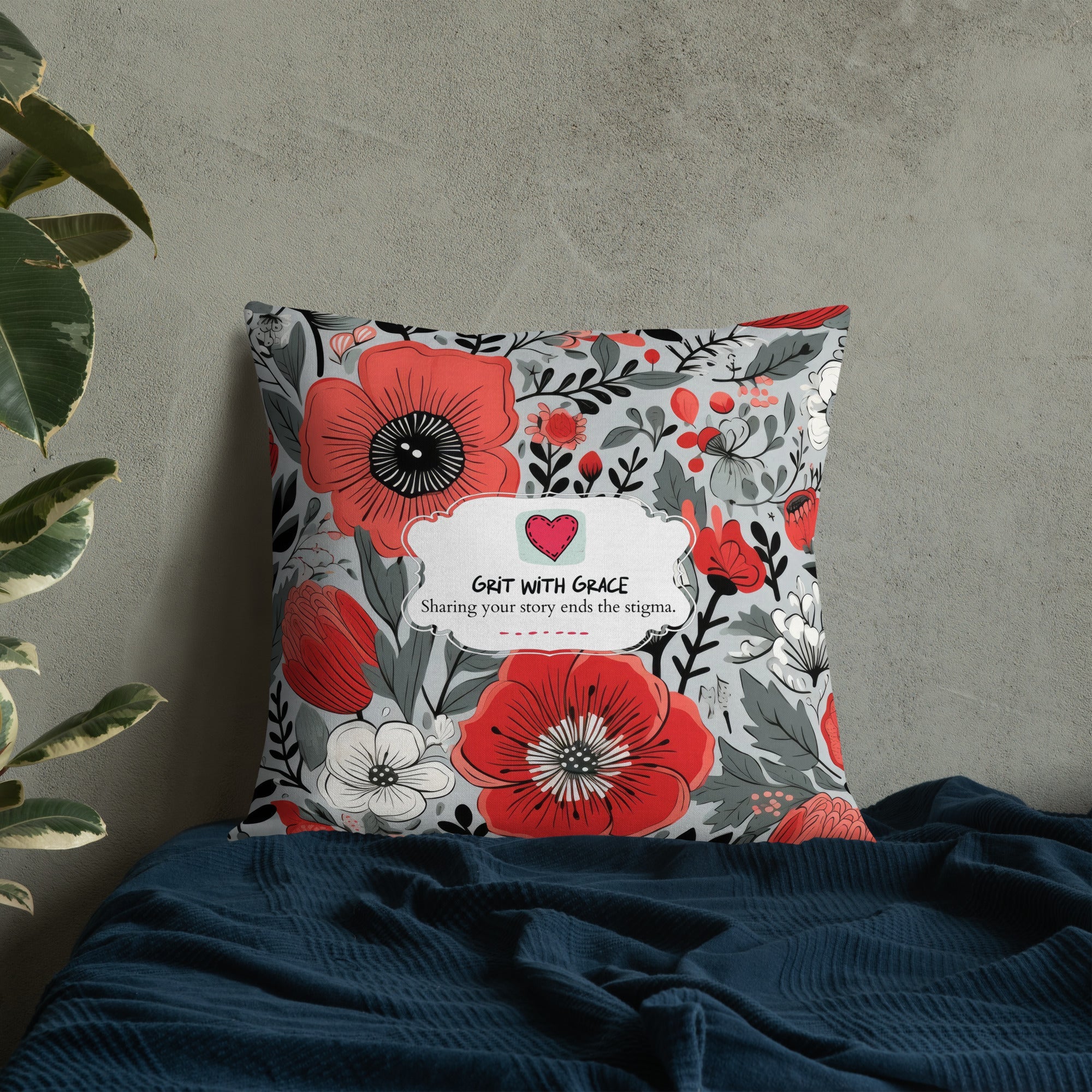 Floral Lover's Botanical Throw Pillow
