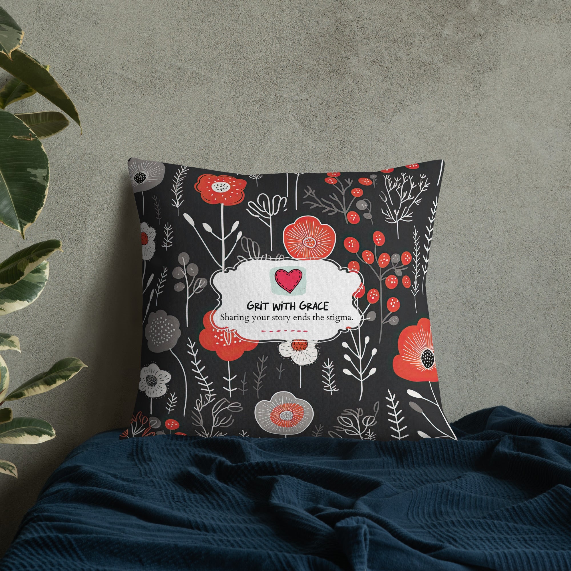 Floral Lover's Botanical Throw Pillow