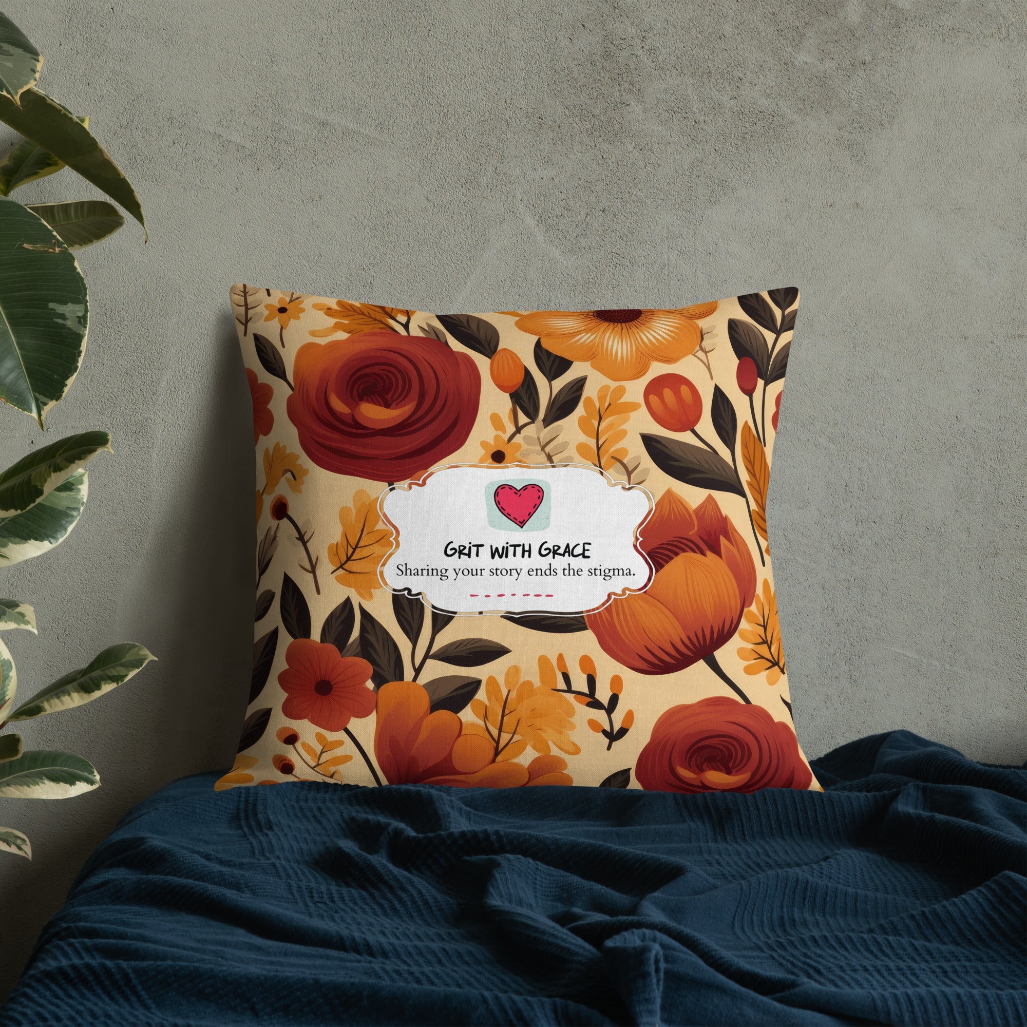 Floral Lover's Botanical Throw Pillow