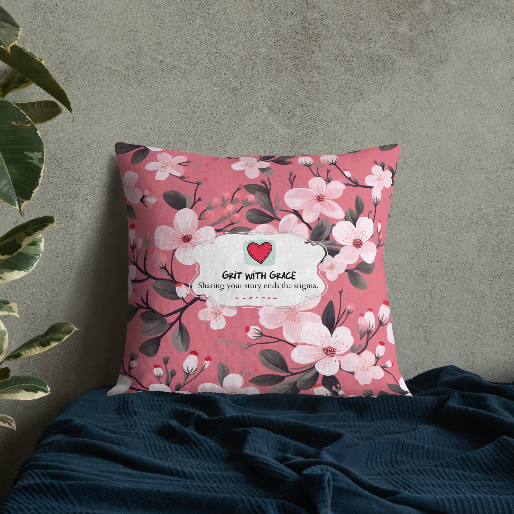 Floral Lover's Botanical Throw Pillow
