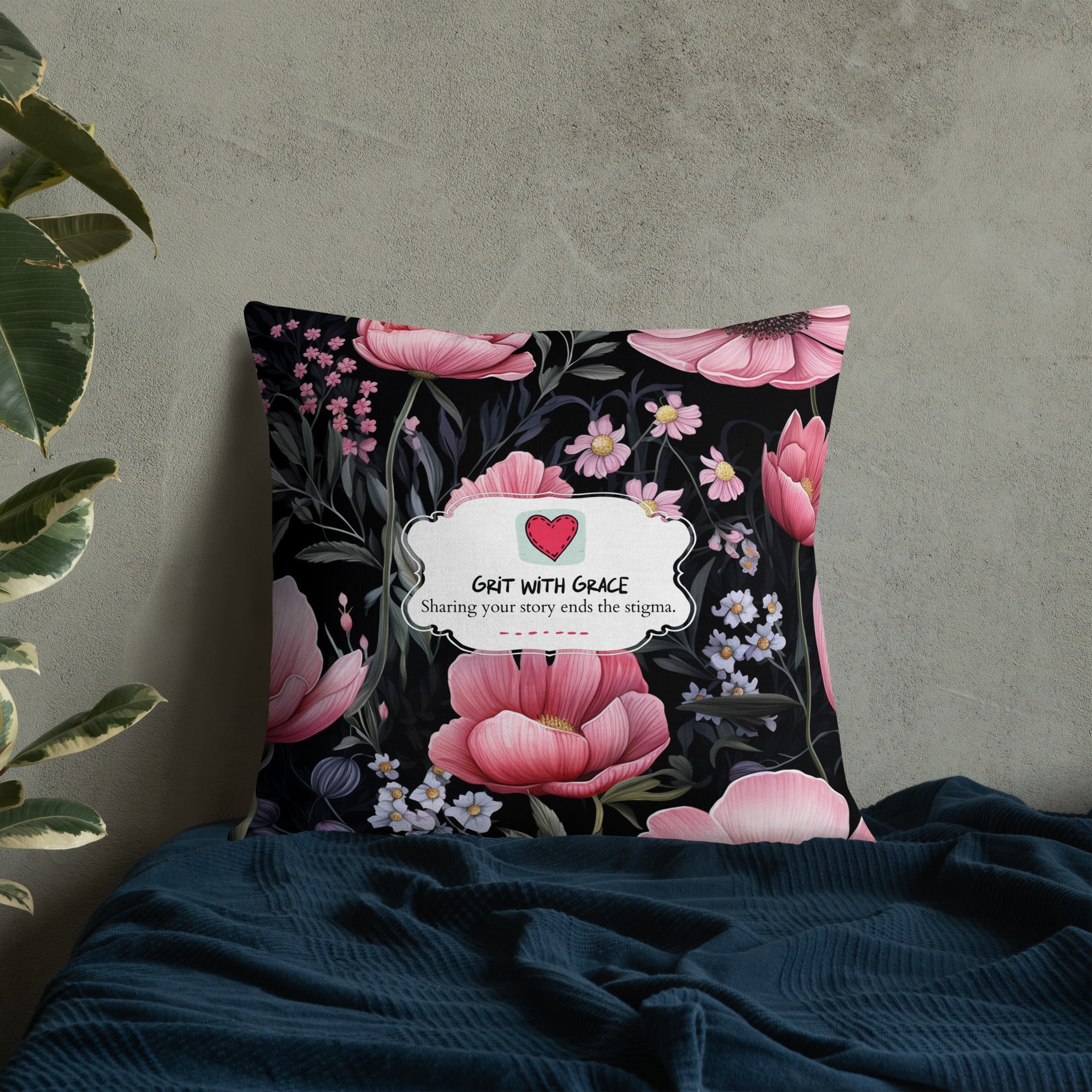 Floral Lover's Botanical Throw Pillow