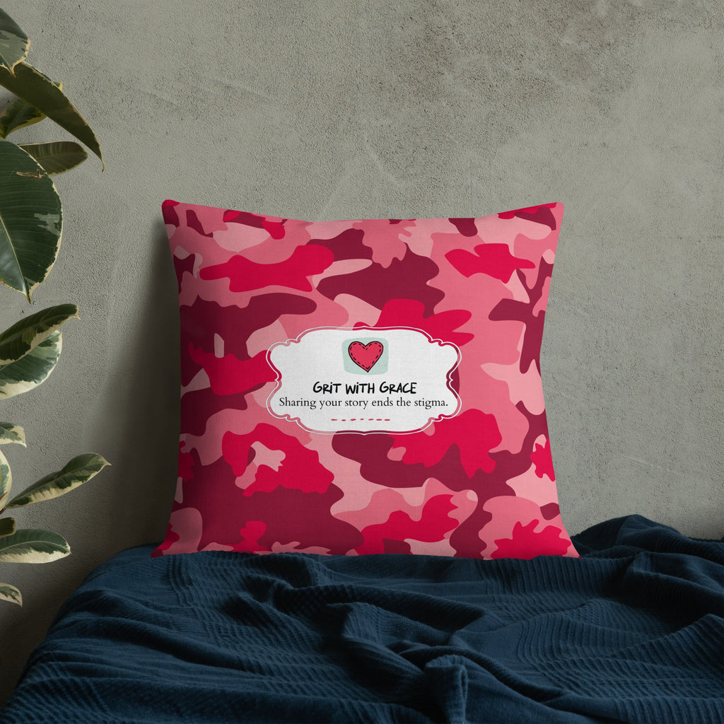 Army Enthusiast Camouflage Premium Throw Pillow