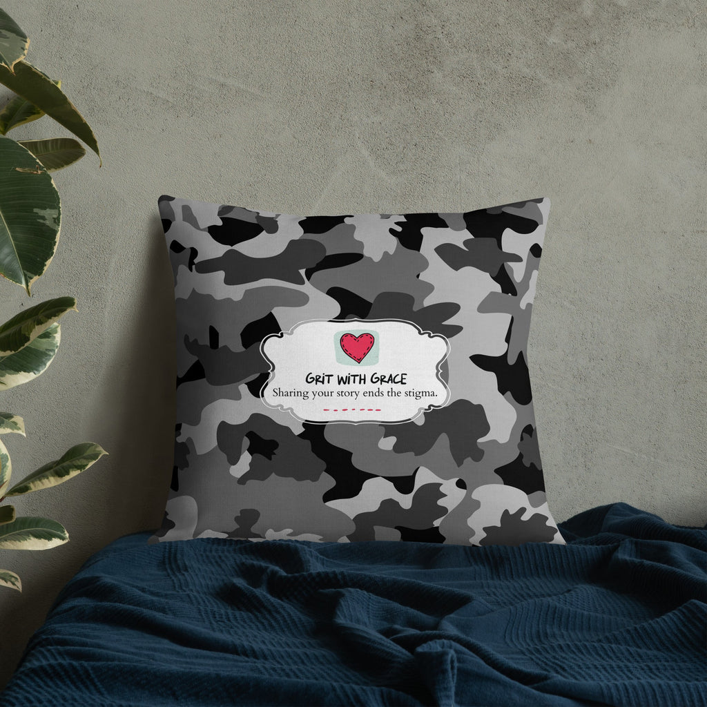 Army Enthusiast Camouflage Premium Throw Pillow