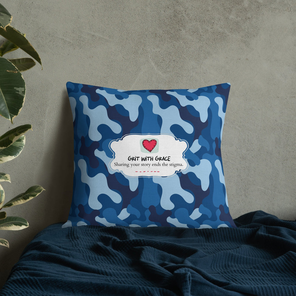 Army Enthusiast Camouflage Premium Throw Pillow