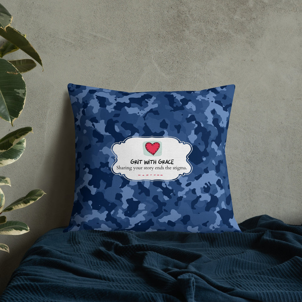 Army Enthusiast Camouflage Premium Throw Pillow