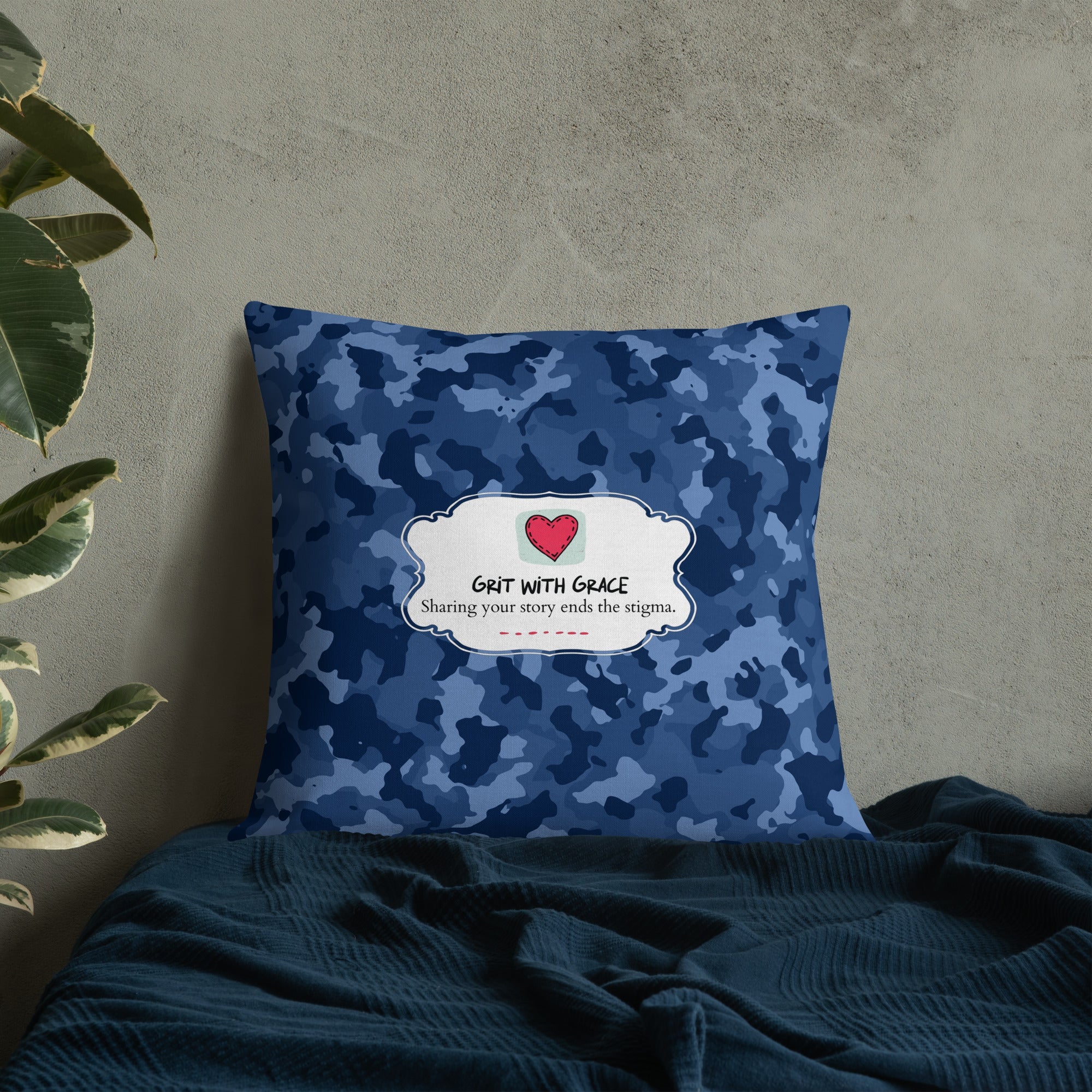 Army Enthusiast Camouflage Premium Throw Pillow