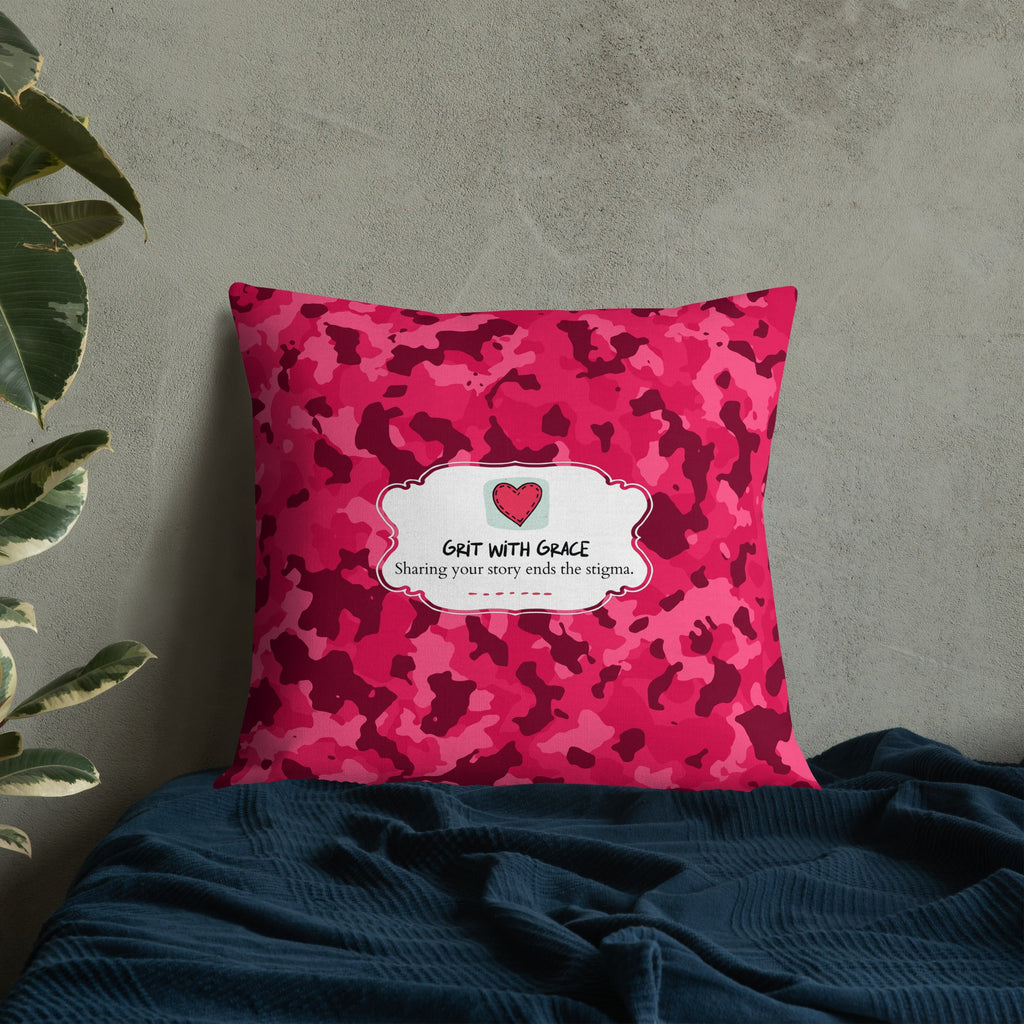 Army Enthusiast Camouflage Premium Throw Pillow