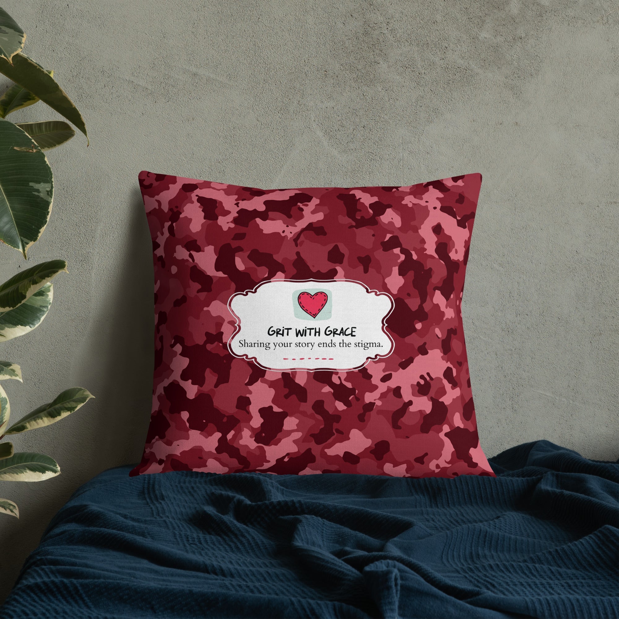 Army Enthusiast Camouflage Premium Throw Pillow