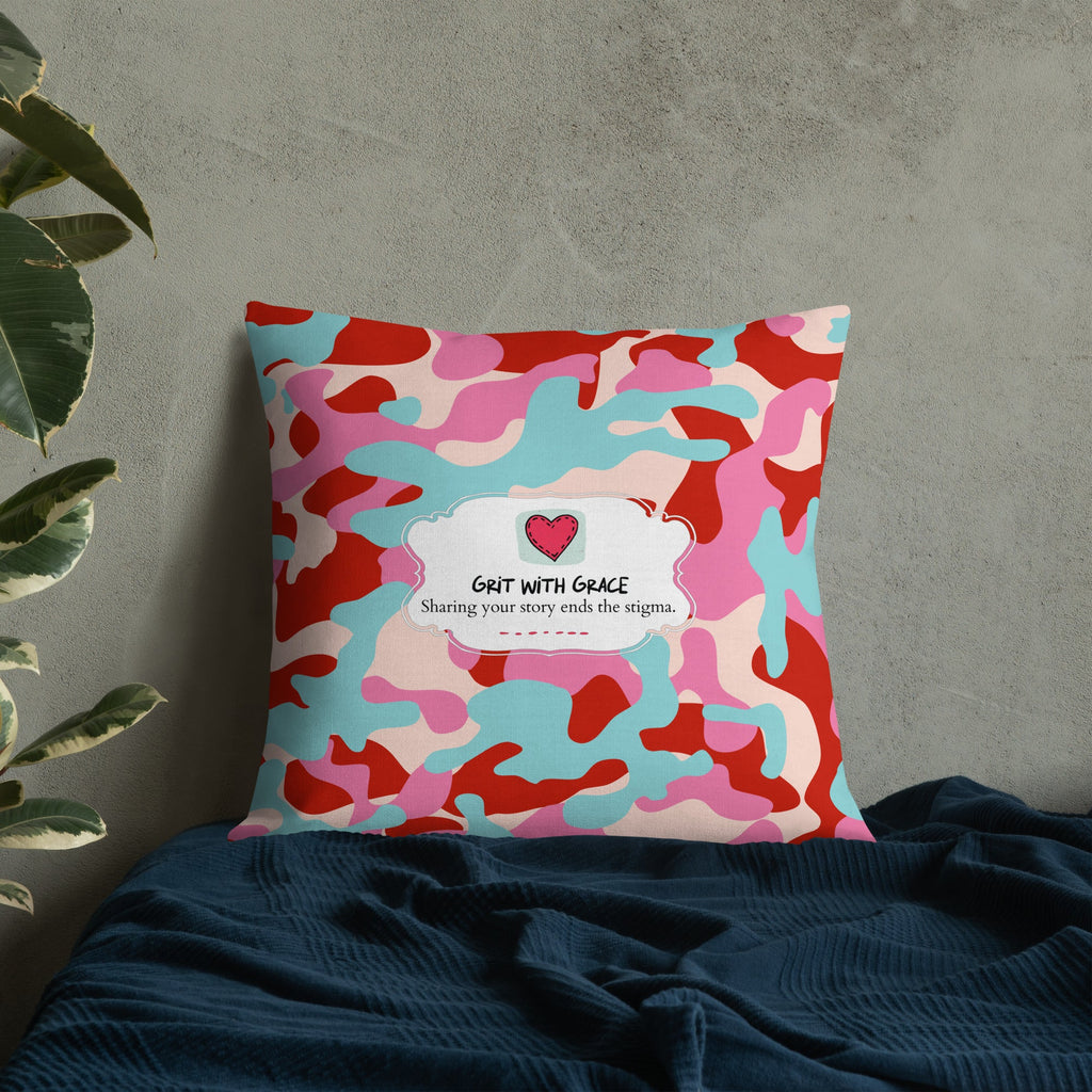 Army Enthusiast Camouflage Premium Throw Pillow