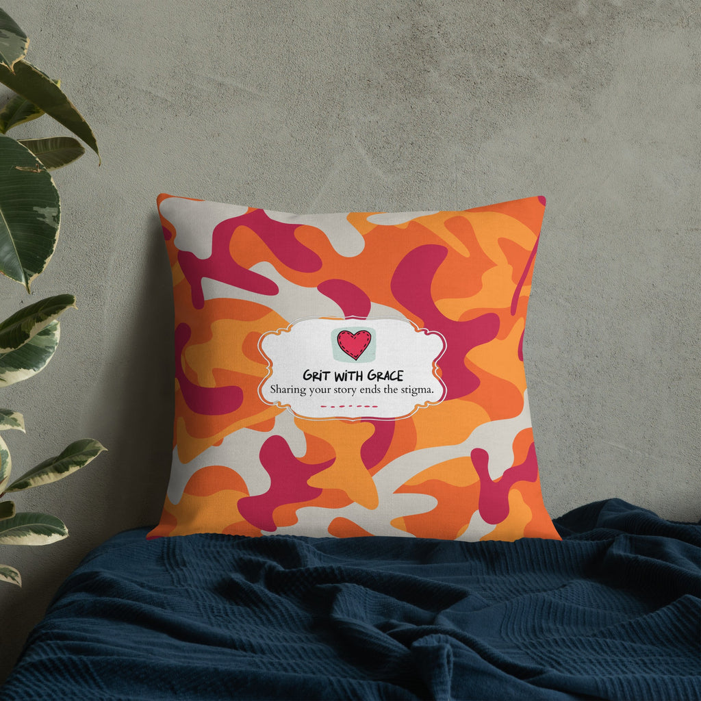 Army Enthusiast Camouflage Premium Throw Pillow
