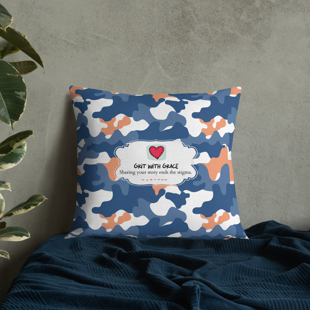 Army Enthusiast Camouflage Premium Throw Pillow