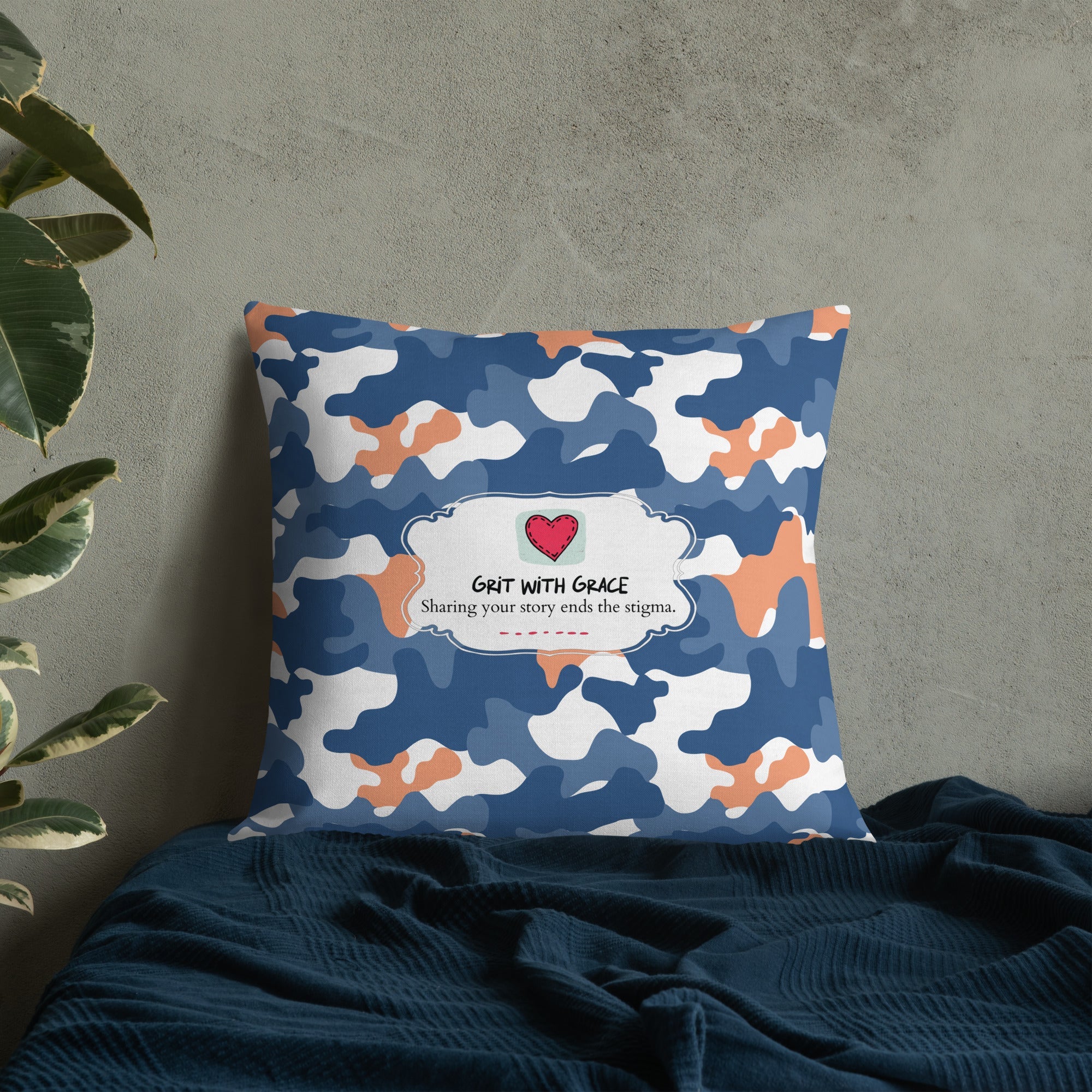 Army Enthusiast Camouflage Premium Throw Pillow