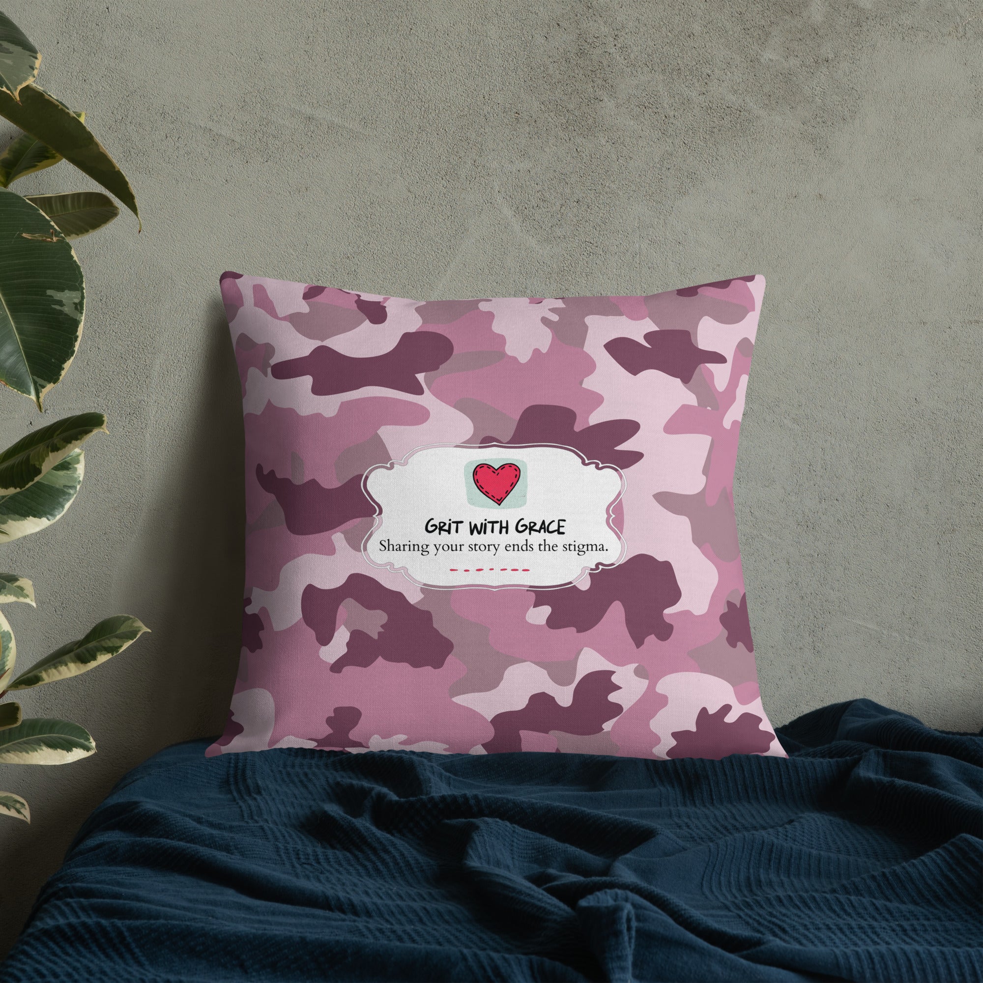 Army Enthusiast Camouflage Premium Throw Pillow