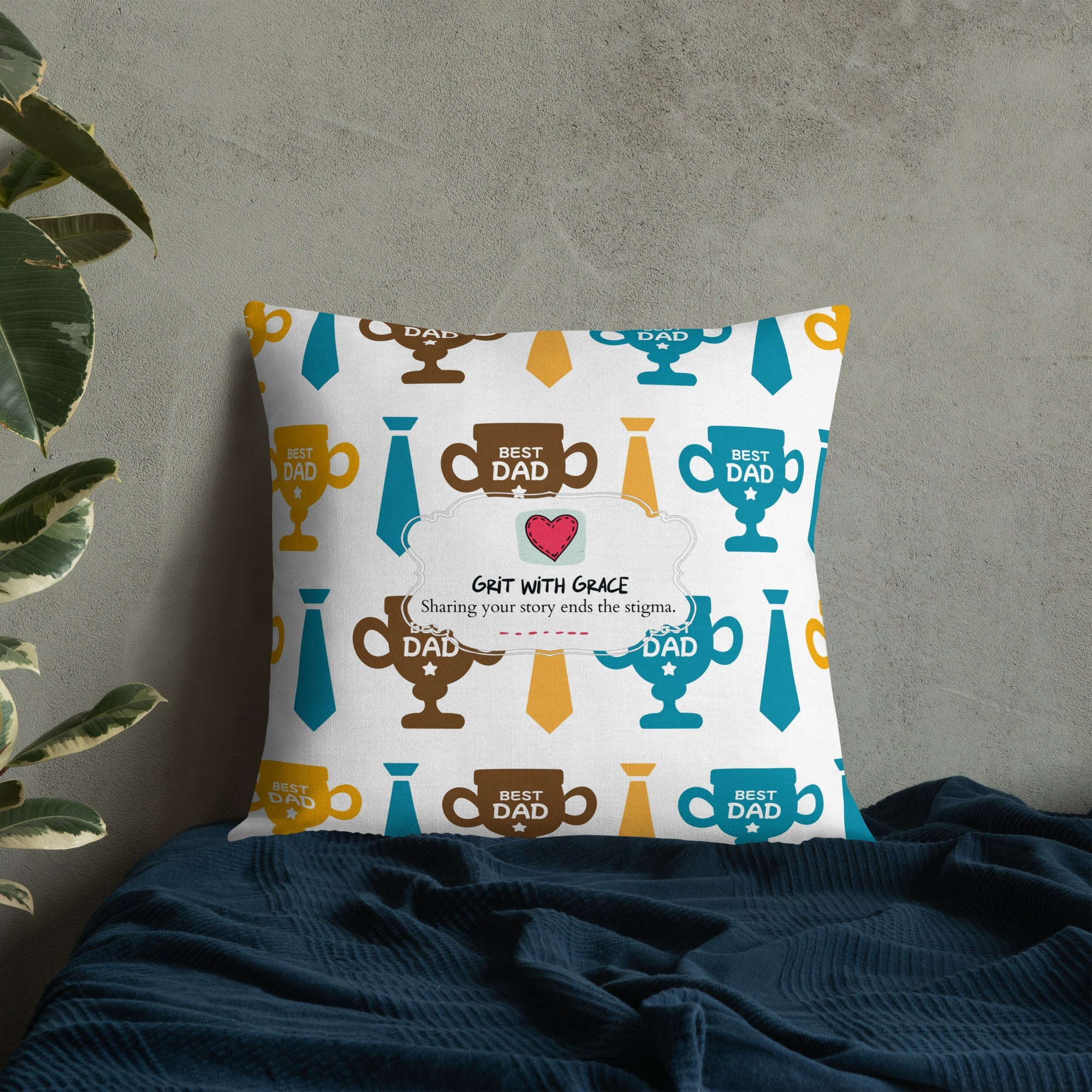 Cool Dad's Fashionably Decorative Throw Pillow