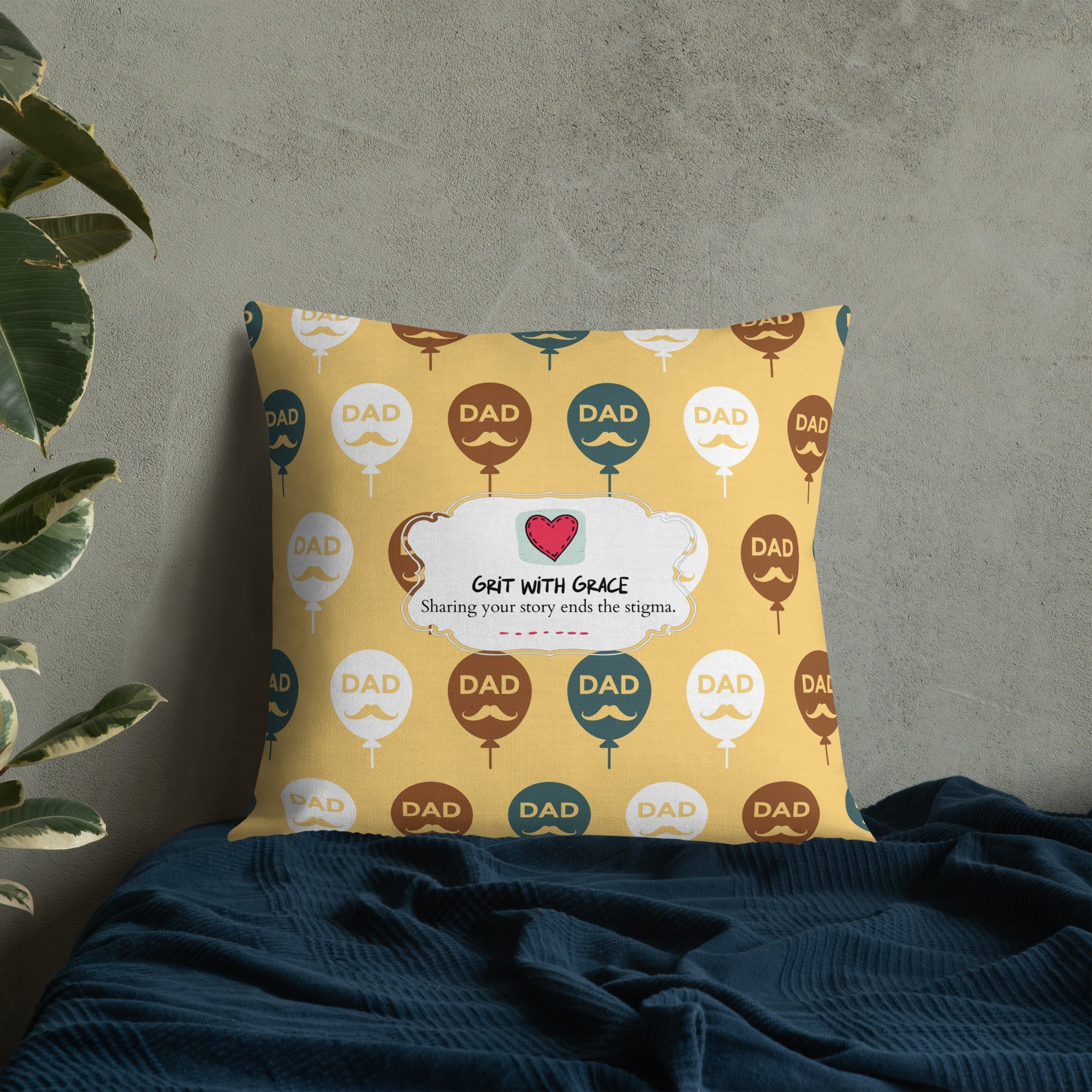 Cool Dad's Fashionably Decorative Throw Pillow