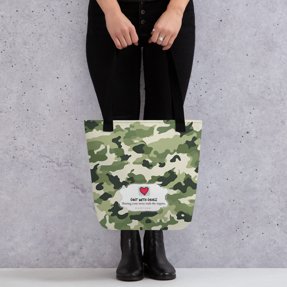 Army Enthusiast Camouflage Tote Bag