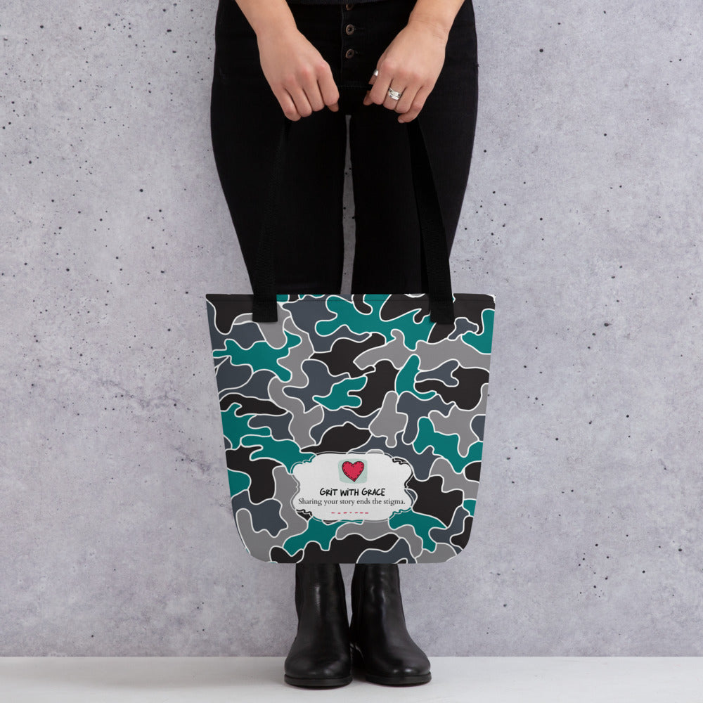 Army Enthusiast Camouflage Tote Bag