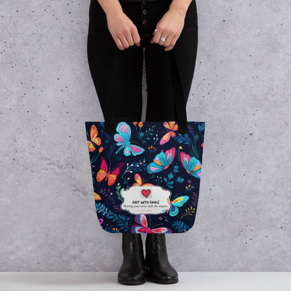 Butterfly Lover’s Shopping Enthusiast Carryall Tote Bag