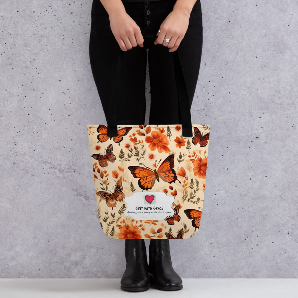 Butterfly Lover’s Shopping Enthusiast Carryall Tote Bag