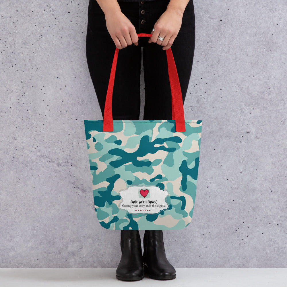 Army Enthusiast Camouflage Tote Bag