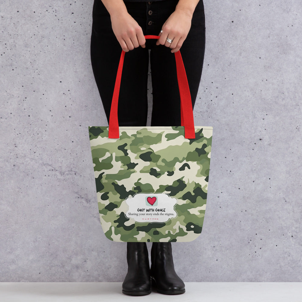 Army Enthusiast Camouflage Tote Bag