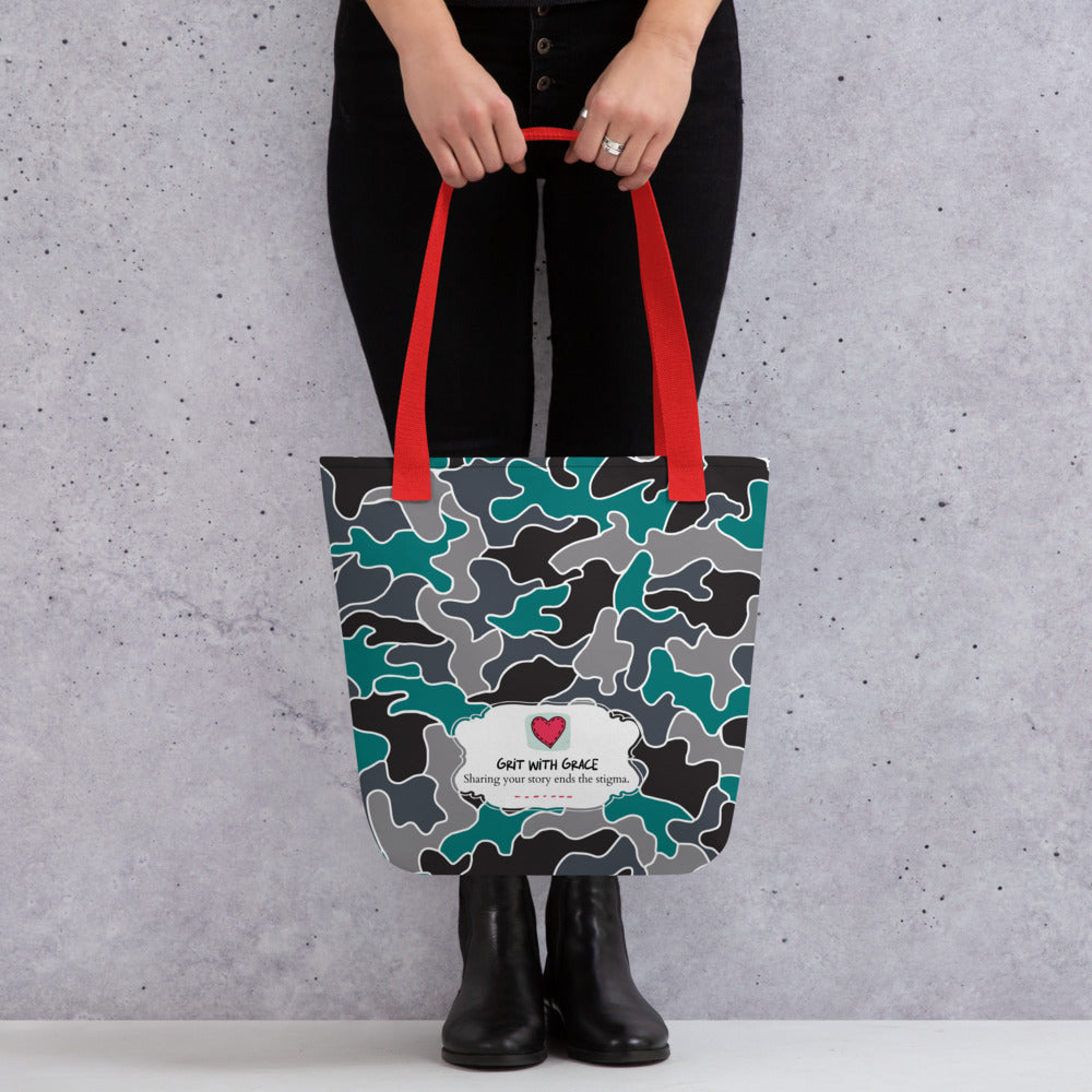 Army Enthusiast Camouflage Tote Bag