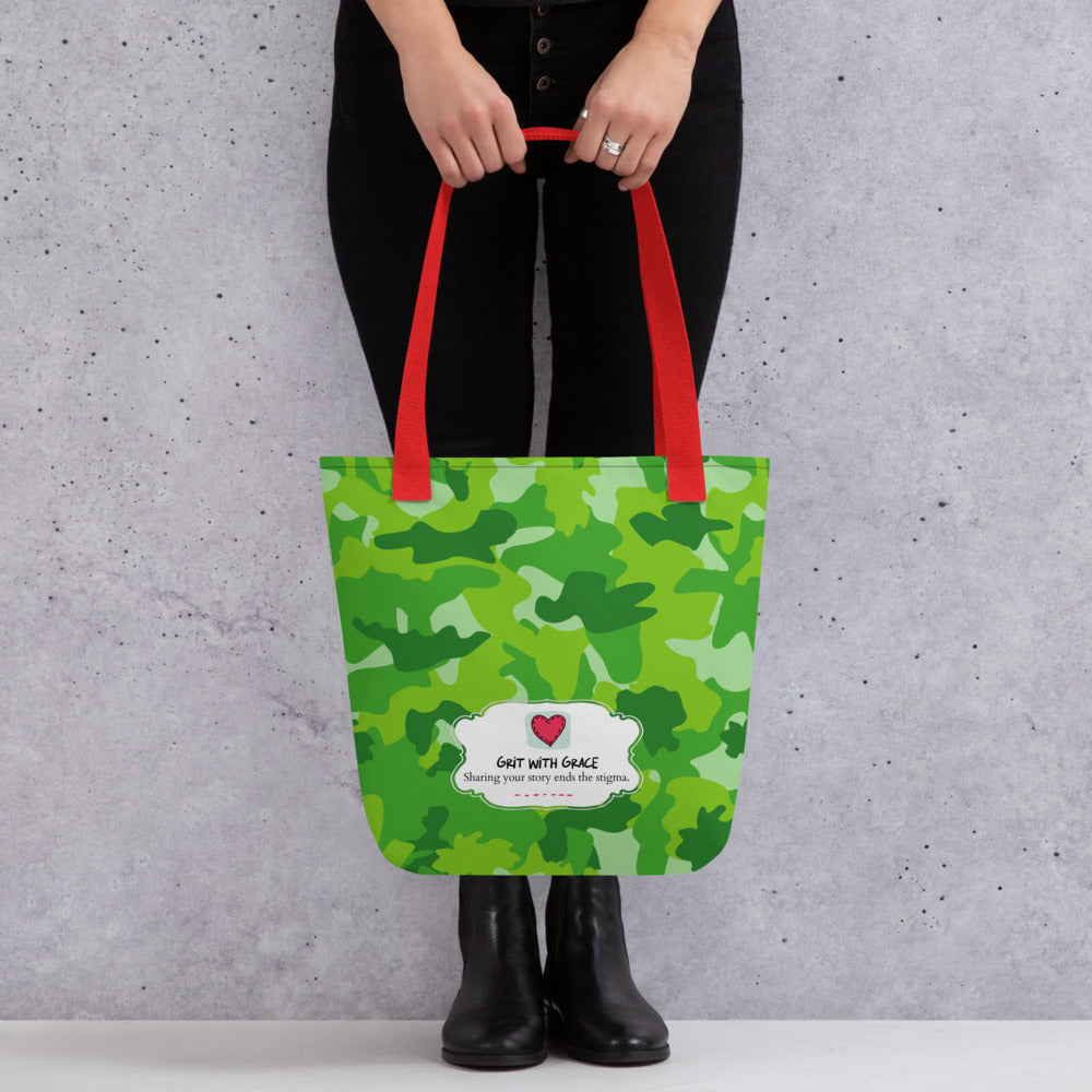 Army Enthusiast Camouflage Tote Bag