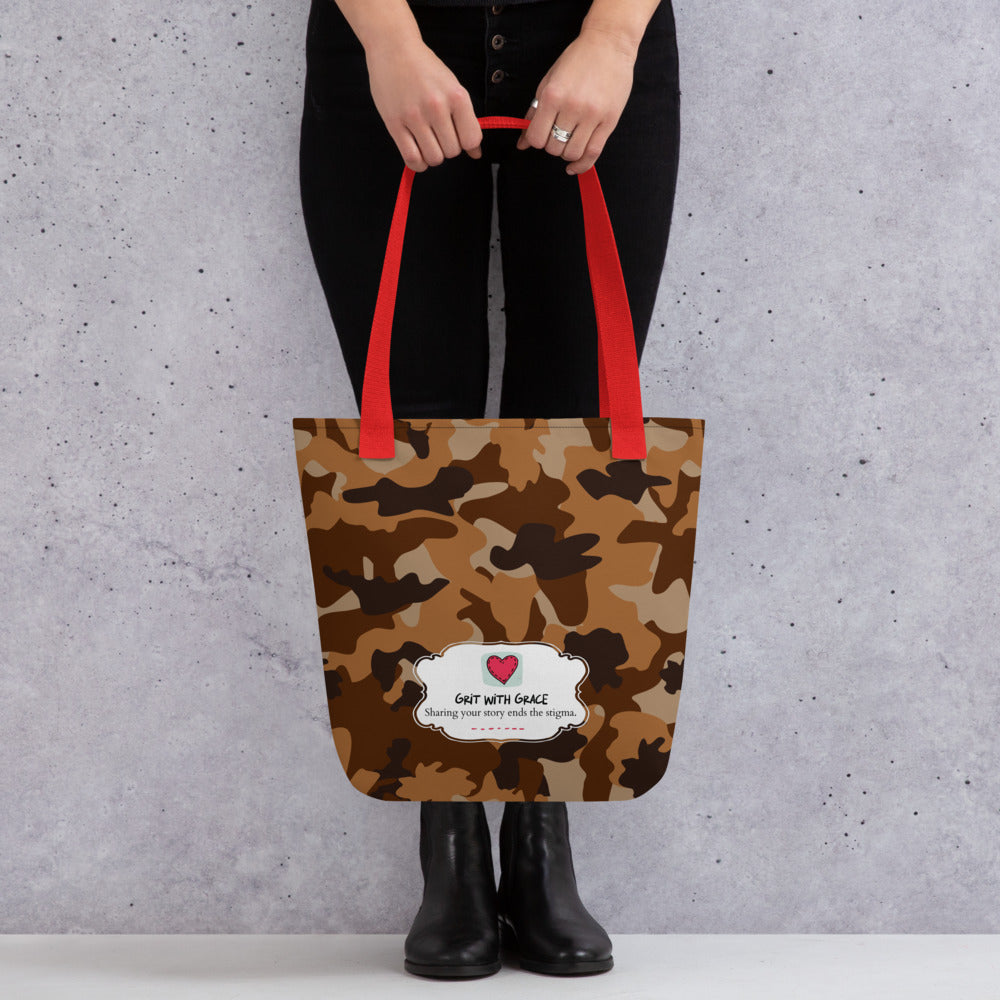 Army Enthusiast Camouflage Tote Bag
