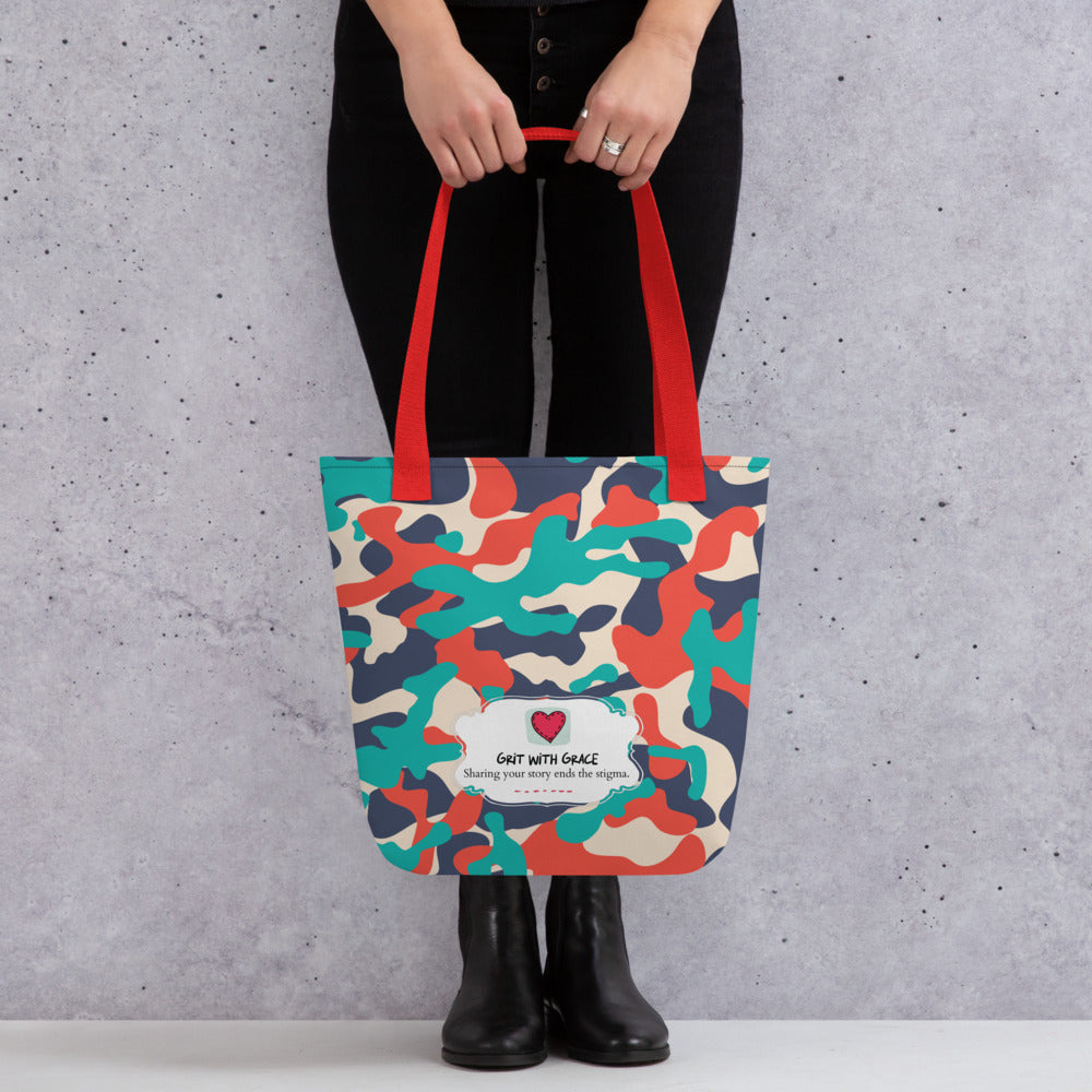 Army Enthusiast Camouflage Tote Bag