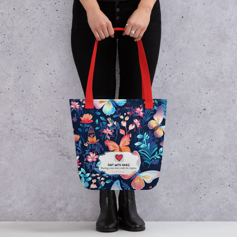 Butterfly Lover’s Shopping Enthusiast Carryall Tote Bag