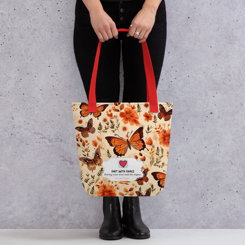 Butterfly Lover’s Shopping Enthusiast Carryall Tote Bag