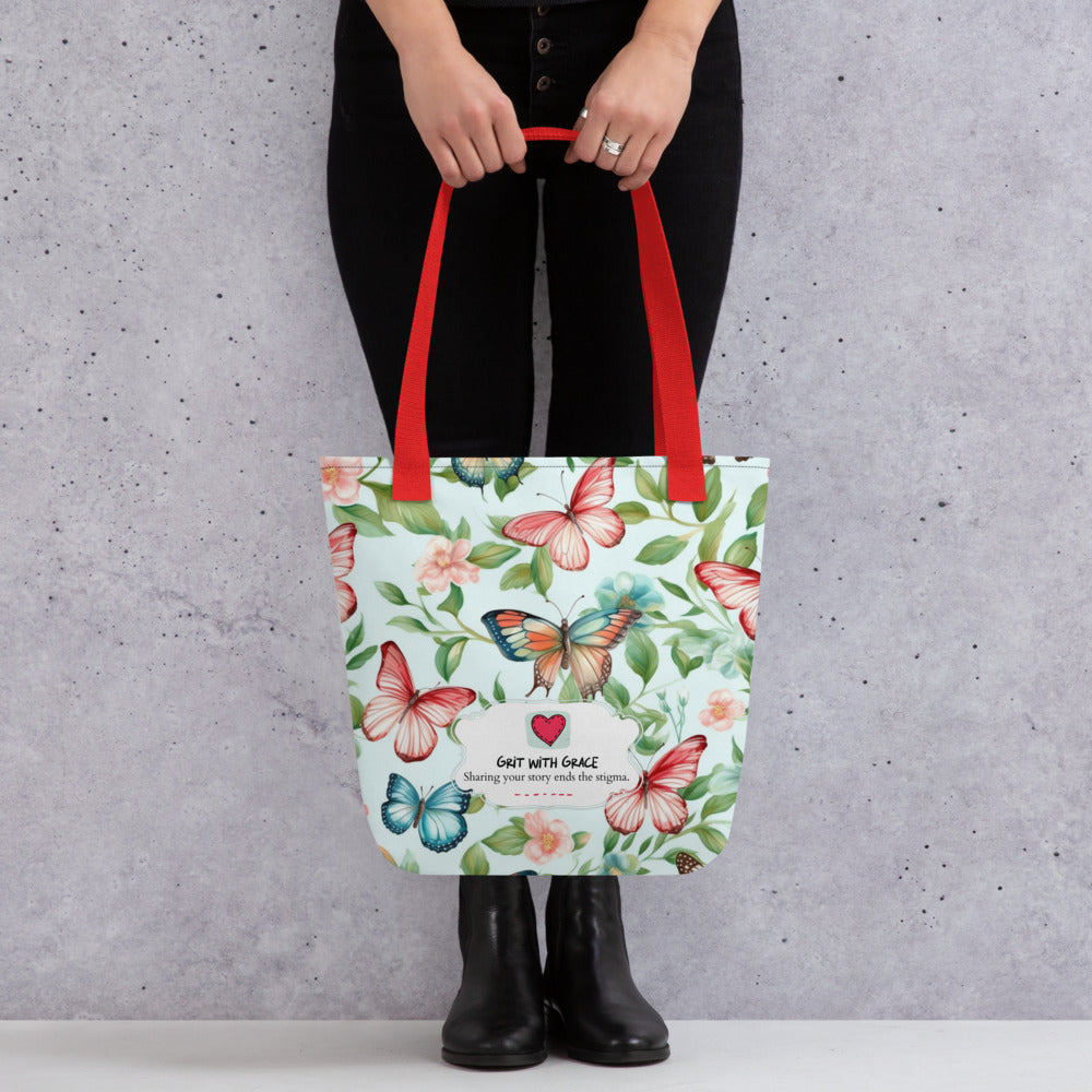 Butterfly Lover’s Shopping Enthusiast Carryall Tote Bag