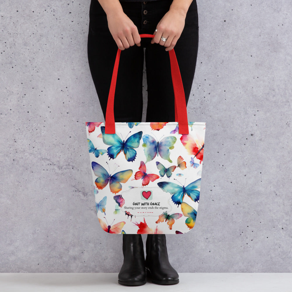 Butterfly Lover’s Shopping Enthusiast Carryall Tote Bag