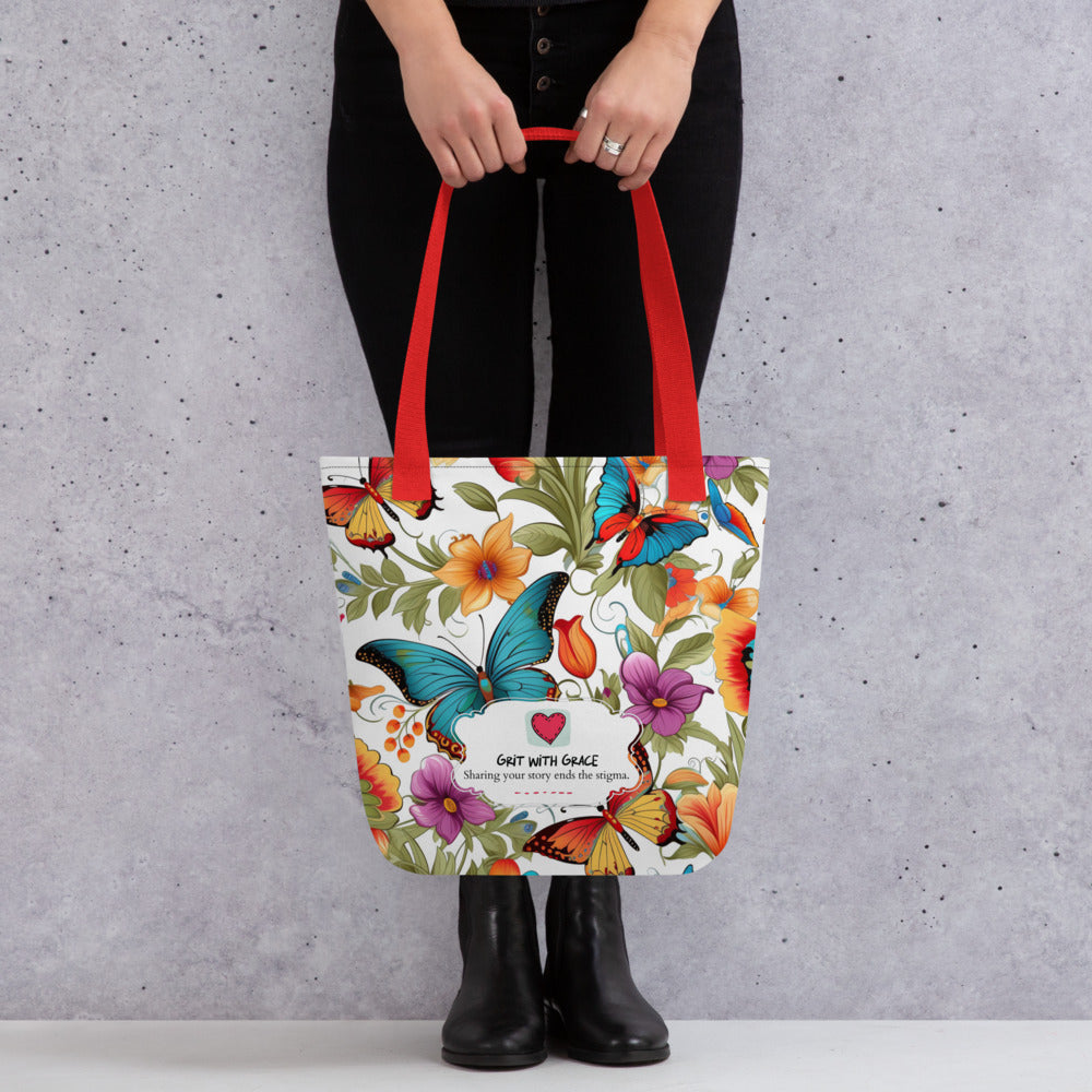Butterfly Lover’s Shopping Enthusiast Carryall Tote Bag