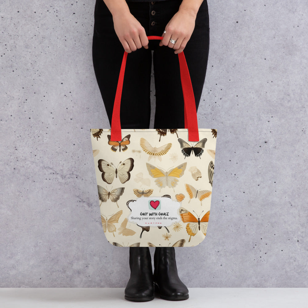 Butterfly Lover’s Shopping Enthusiast Carryall Tote Bag