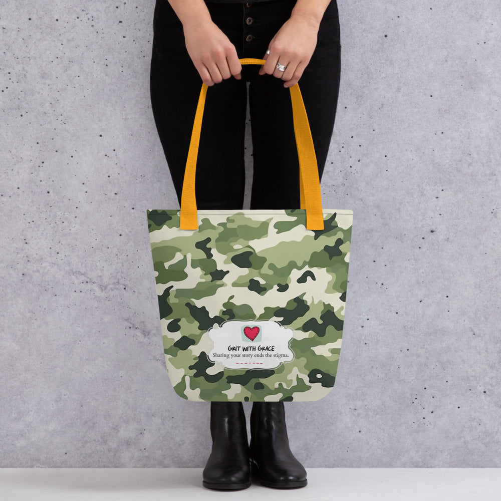 Army Enthusiast Camouflage Tote Bag