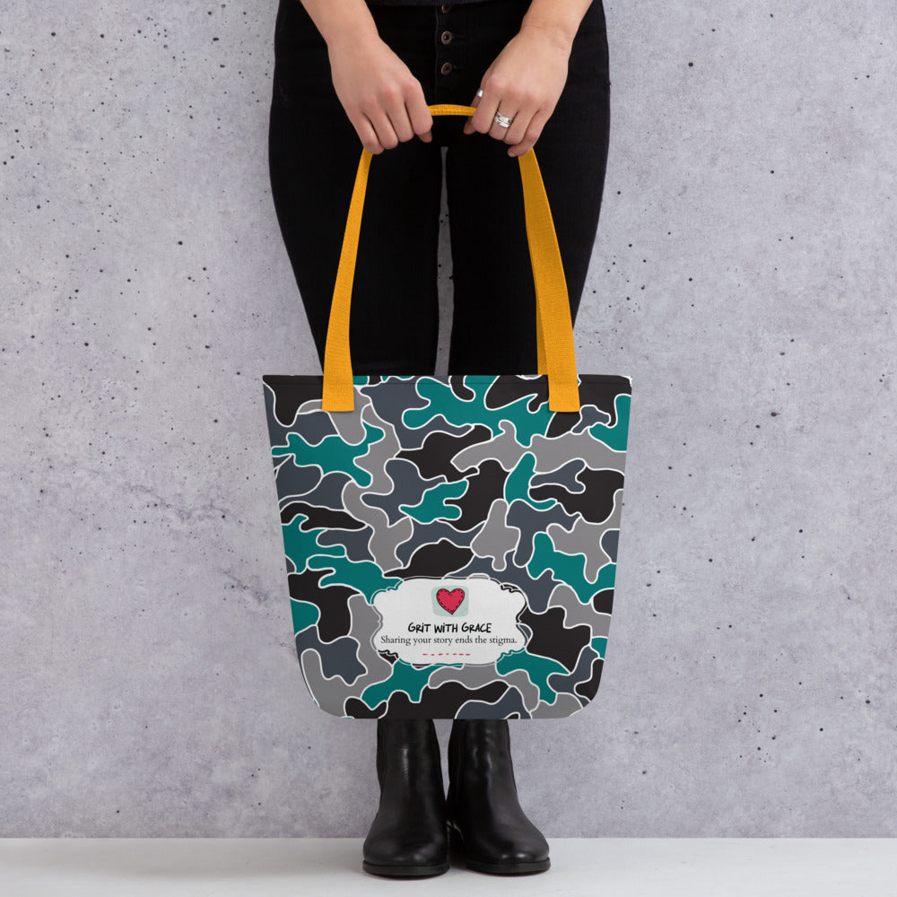 Army Enthusiast Camouflage Tote Bag