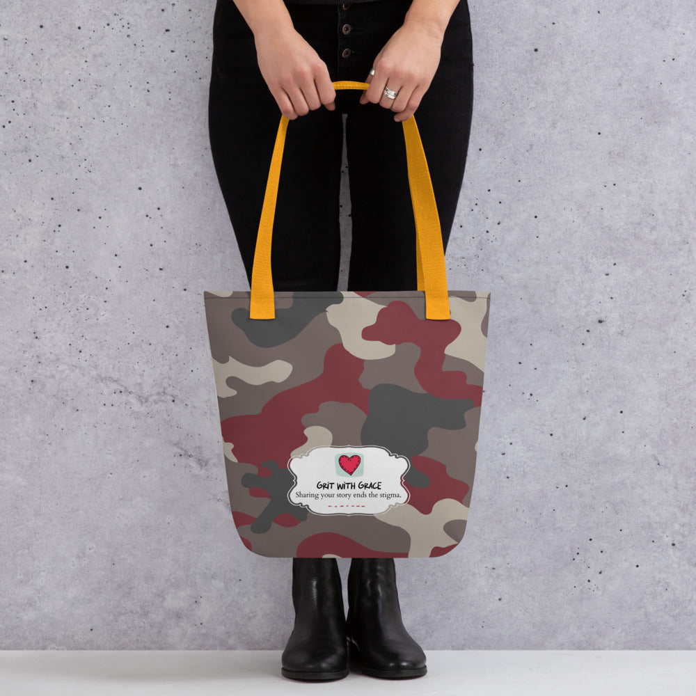Army Enthusiast Camouflage Tote Bag