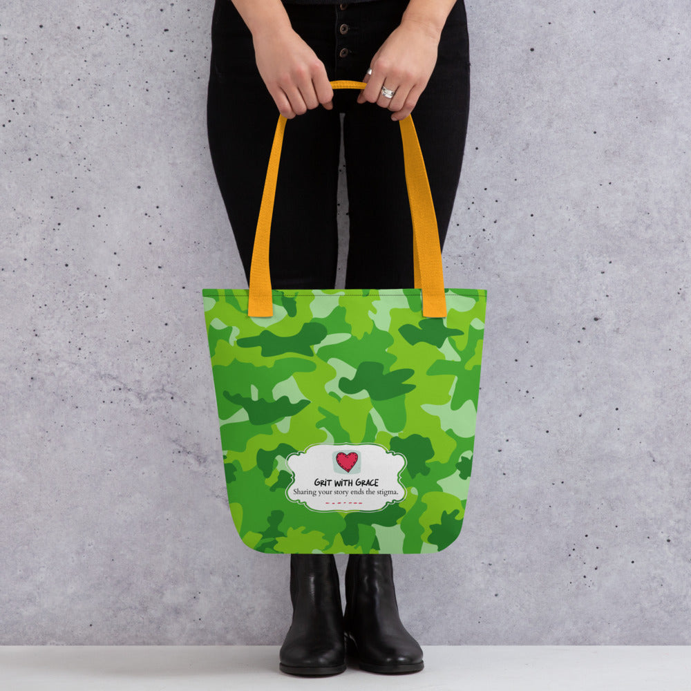 Army Enthusiast Camouflage Tote Bag