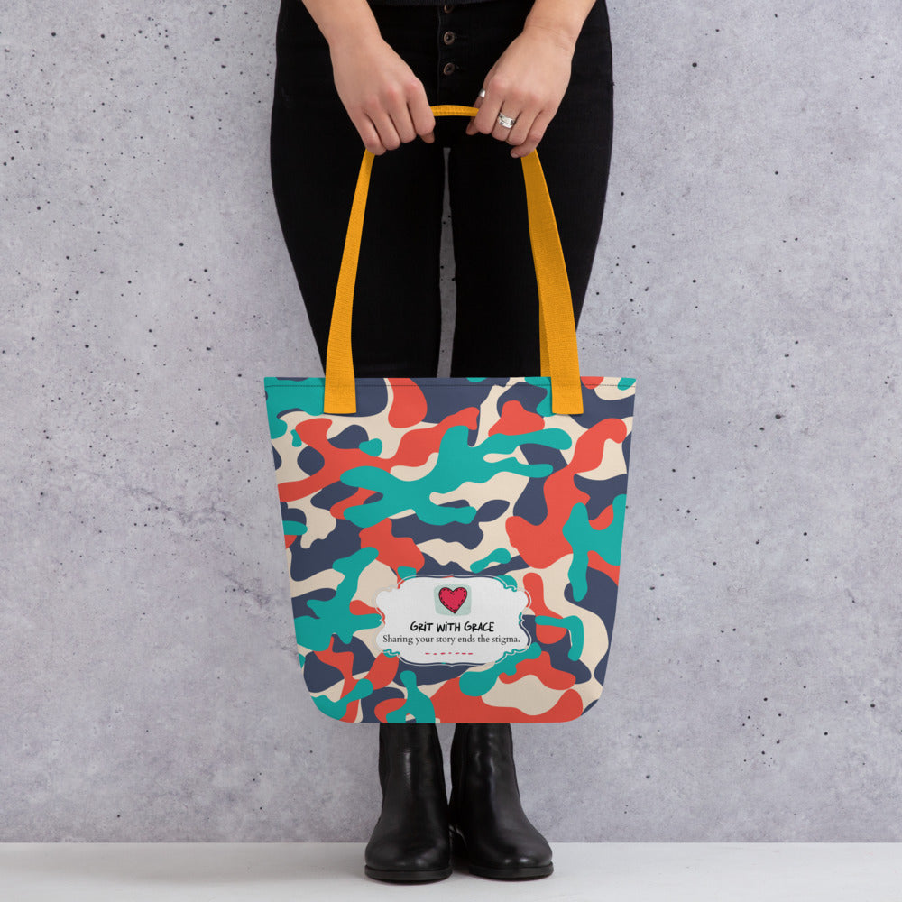 Army Enthusiast Camouflage Tote Bag