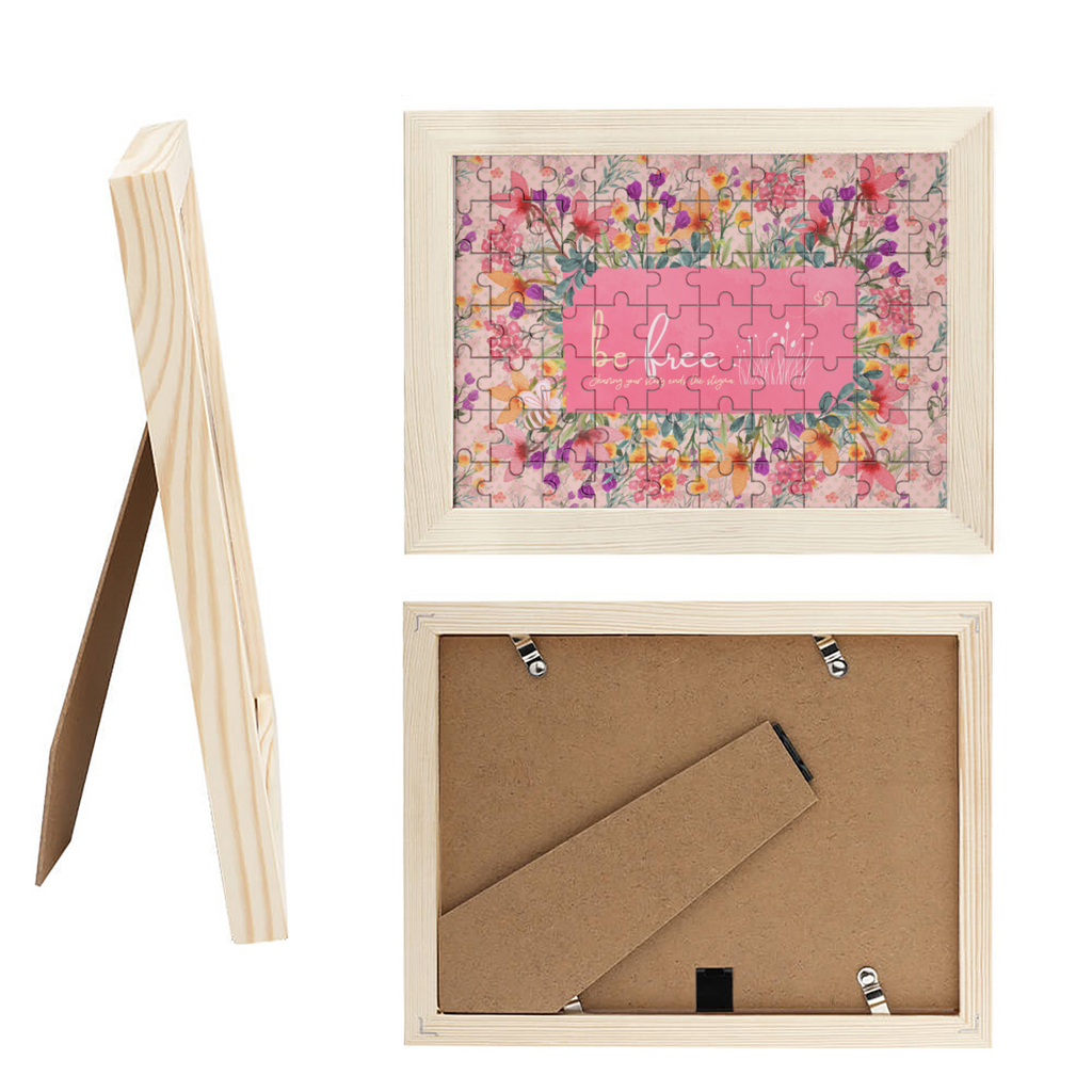 Bee Happy Series 'Embrace Freedom' Jigsaw Puzzles Photo Frame
