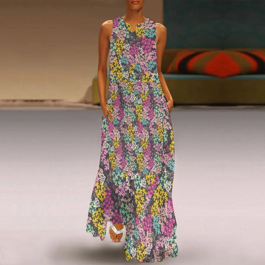 Summer Vibes Sleeveless Ankle-length Dress GQ