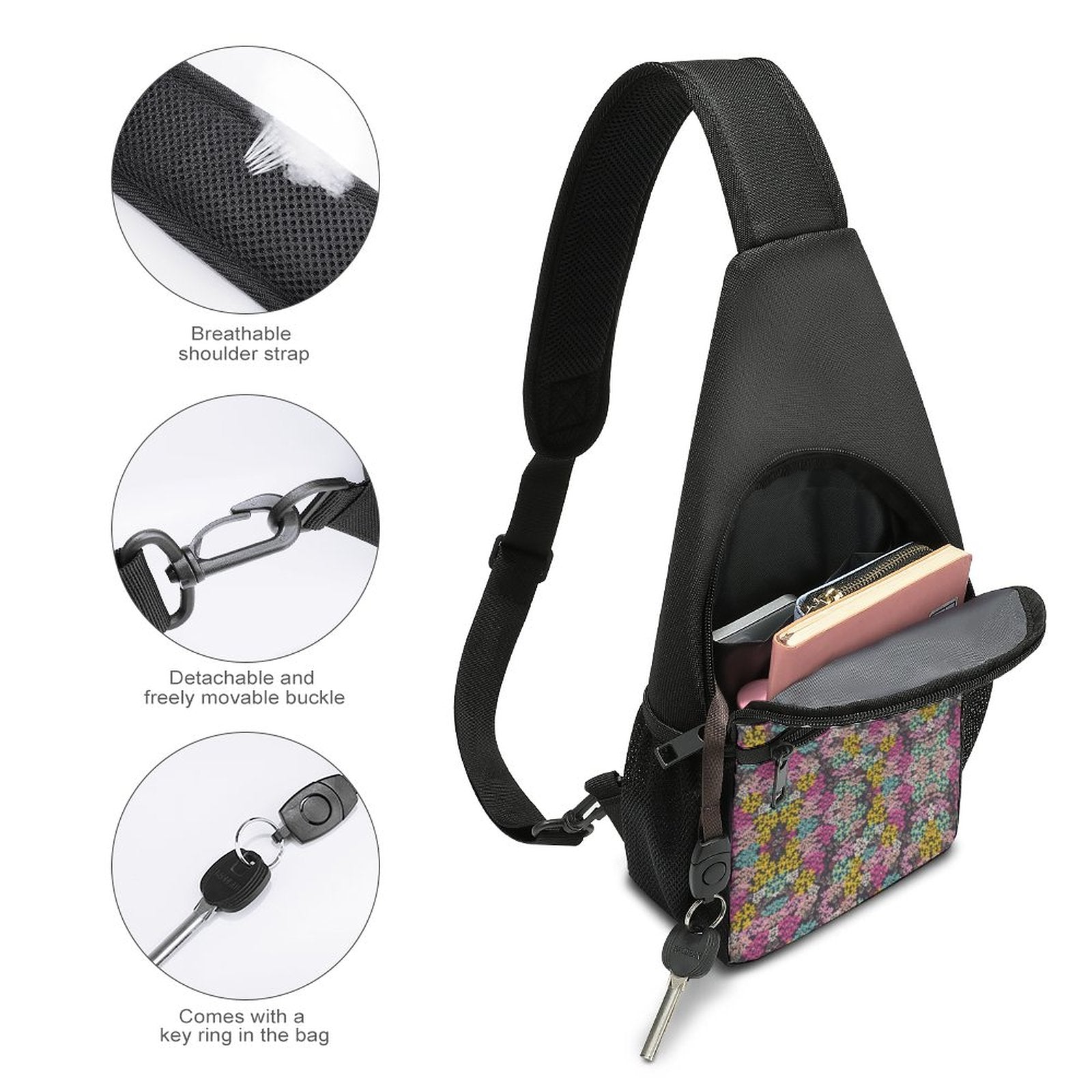 Summer Vibes Sling Bag with Single Shoulde