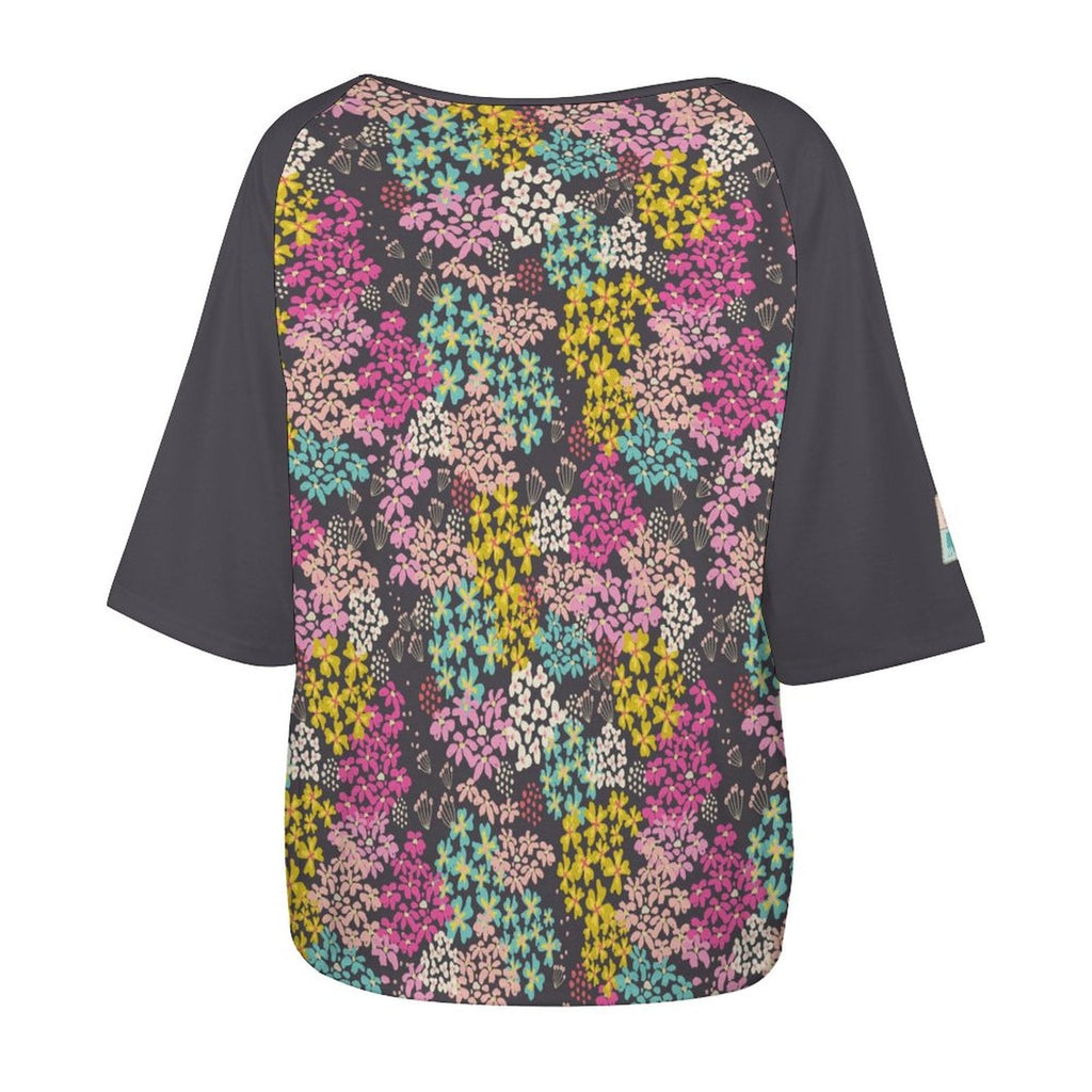 Summer Vibes Collection Women’s Off the Shoulder Half-Sleeve T-shirt