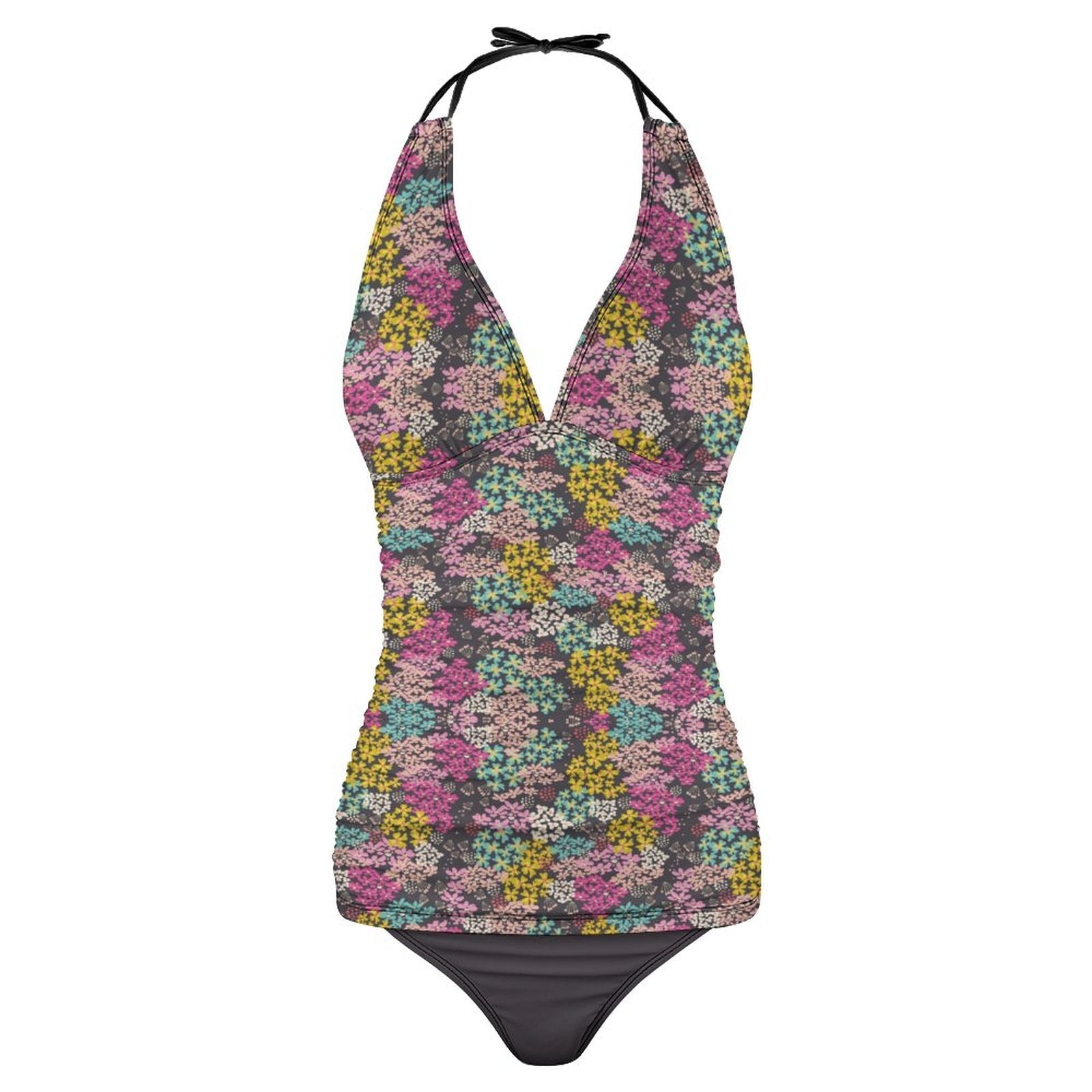 Summer Vibes 2-Piece Women's Halter Tankini