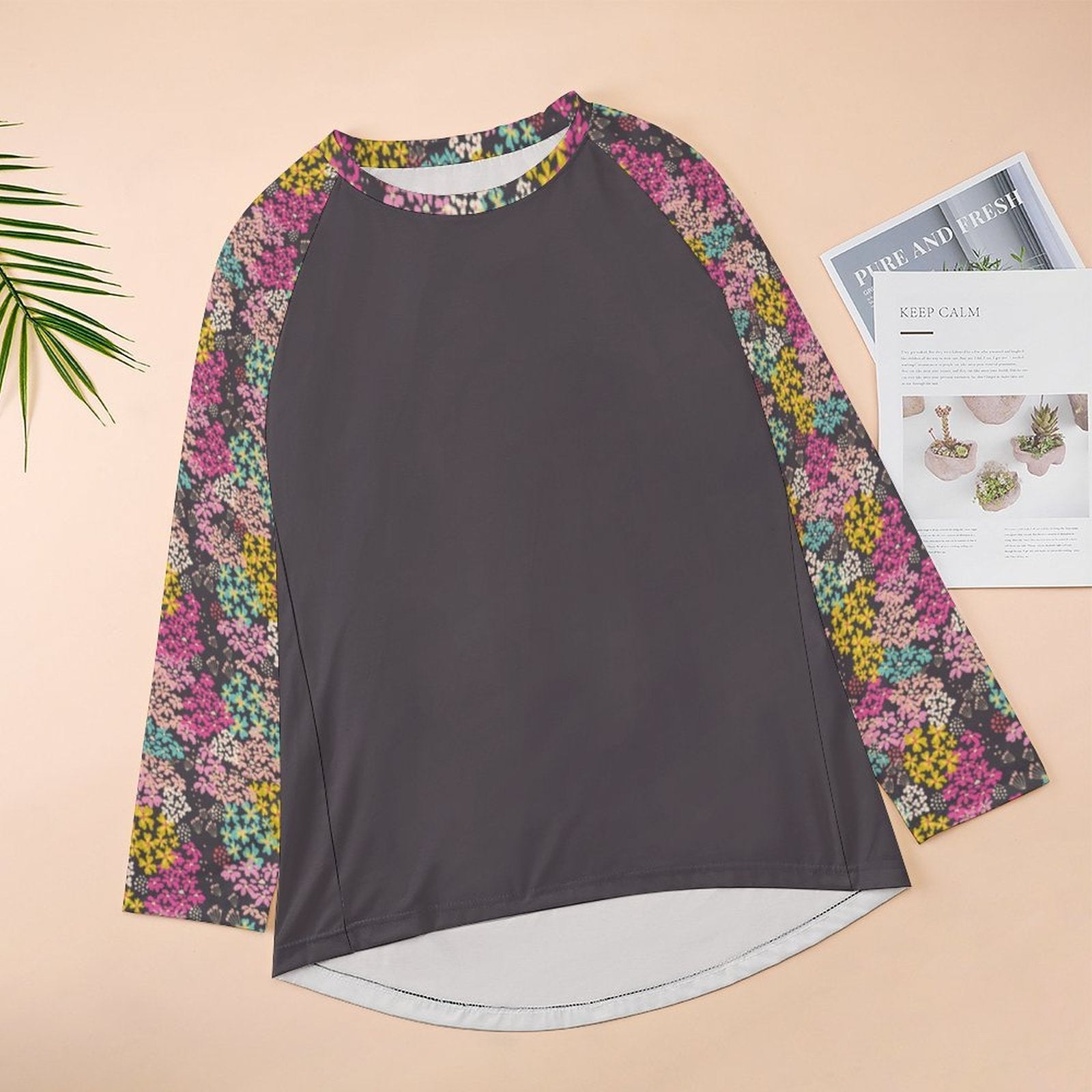 Summer Vibes  Women's Long Sleeve U-Neck T-Shirt