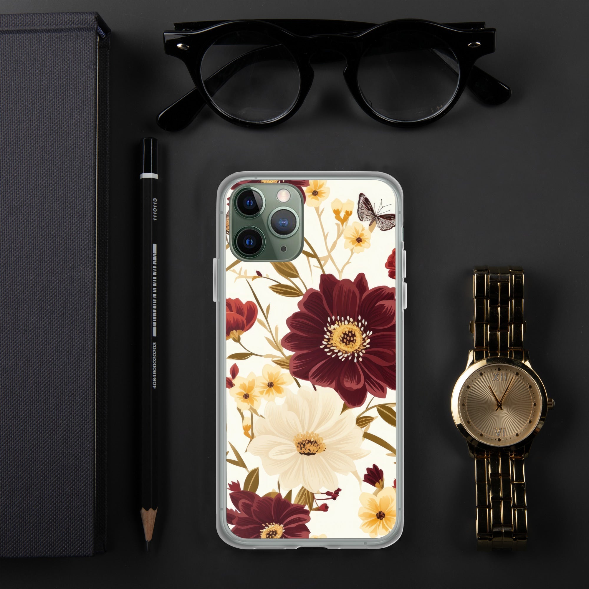 Floral iPhone Case, Flower Lover Cover For iPhone 14 Pro Max, 14 Pro, 14, 13, 12, 11, XR, 8, Space Case, Botanical Phone Case, Lovely Bloom Case