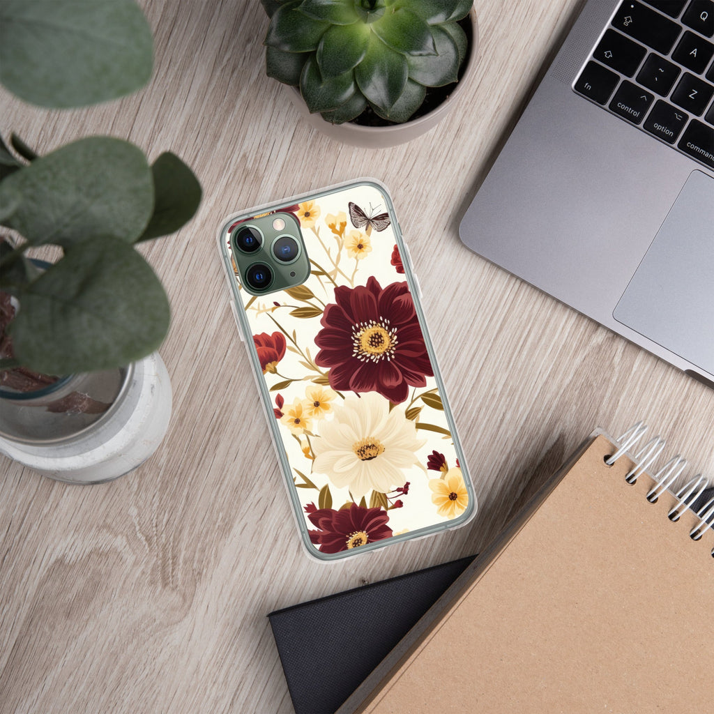 Floral iPhone Case, Flower Lover Cover For iPhone 14 Pro Max, 14 Pro, 14, 13, 12, 11, XR, 8, Space Case, Botanical Phone Case, Lovely Bloom Case