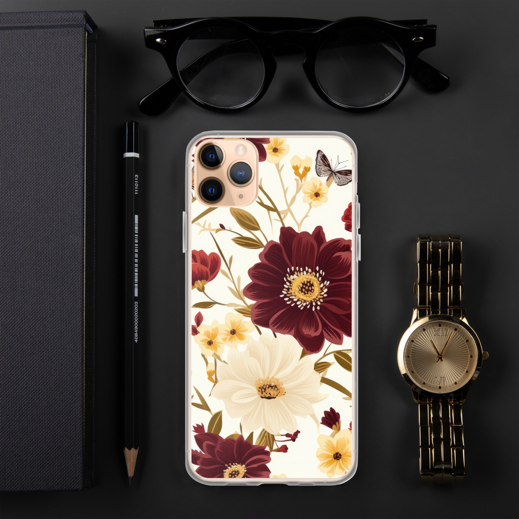 Floral iPhone Case, Flower Lover Cover For iPhone 14 Pro Max, 14 Pro, 14, 13, 12, 11, XR, 8, Space Case, Botanical Phone Case, Lovely Bloom Case