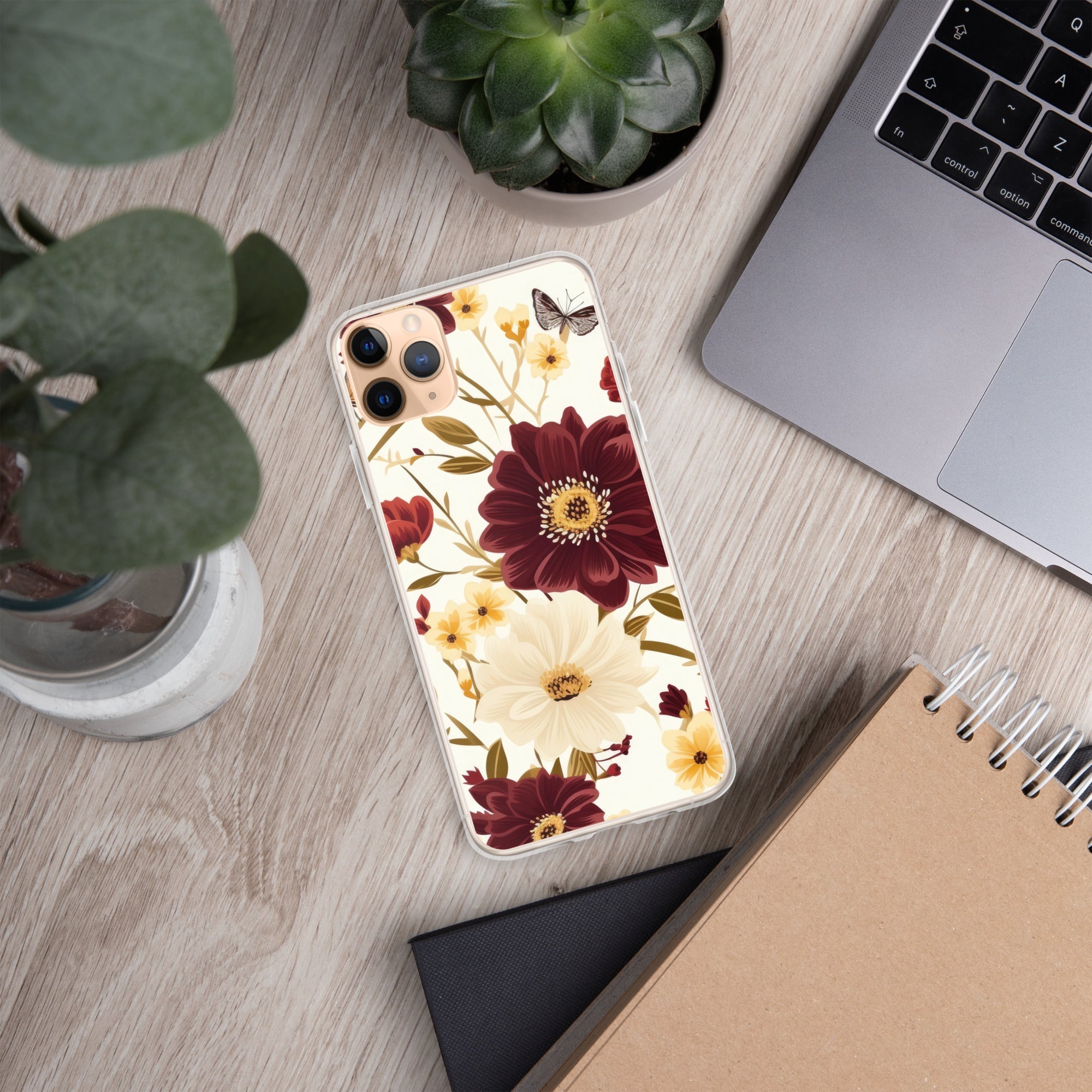 Floral iPhone Case, Flower Lover Cover For iPhone 14 Pro Max, 14 Pro, 14, 13, 12, 11, XR, 8, Space Case, Botanical Phone Case, Lovely Bloom Case